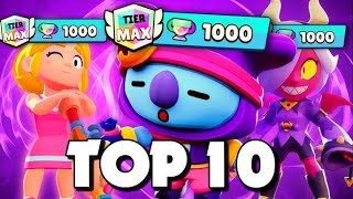 10 EASIEST Brawlers to Push to 1000 Trophies (TIER 50)