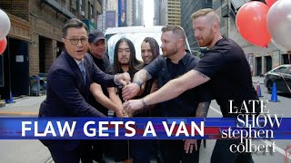 Stephen Buys A Van For The Rock Group FLAW