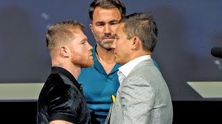 THE TRILOGY • Canelo and GGG III • FACE OFF | FIRST STAREDOWN IN LOS ANGELES • Matchroom Boxing