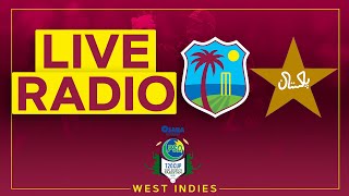 🔴LIVE RADIO | West Indies v Pakistan | 1st Osaka Presents PSO Carient T20 Cup Match