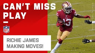 A Wide-Open Richie James Makes Moves for 49ers TD