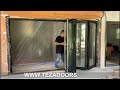 TEZA DOORS | TEZA 90 SERIES BIFOLD PATIO DOOR 144 X 80| LATEST AMD MOST UPDATED FOLDING DOOR SYSTEM