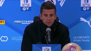 THIAGO MOTTA post Juventus-Milan 1-2 Supercoppa Italiana conferenza stampa: dobbiamo migliorare