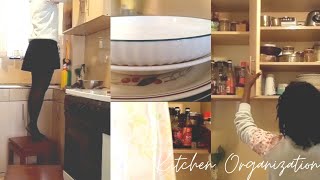 【Kitchen Reset】Spring Kitchen Declutter & Cleaning | How to declutter when overwhelmed | Silent Vlog