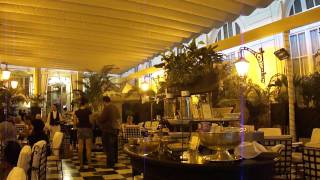 Hotel El Palace, Barcelona Spain, Tour @ Breakfast Courtyard Area