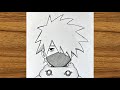 How to draw kid Kakashi easy step by step || How to draw anime || drawing kakashi