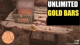 Red Dead Redemption 2 - The Only GOLD BAR GLITCH That Still Works  - Story Mode - Unlimited