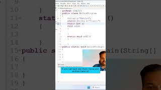 Global Variable in Java #Java #coding #variables #globalvariables #tutorial #beginners #seleniumjava
