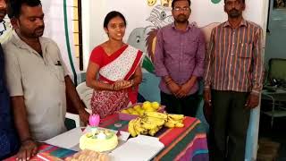 Bhavitha centre bindu madam speech on the event of mahesh sir birthday at Punganur