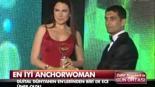 "En iyi kadın spiker" ödülü Ece Üner'in!