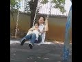 小花寶寶跟爸爸盪鞦韆little flower baby swinging with dad