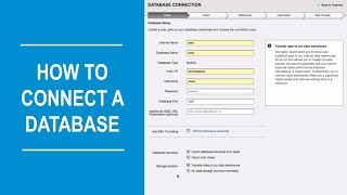 How To Connect A Database | datapine