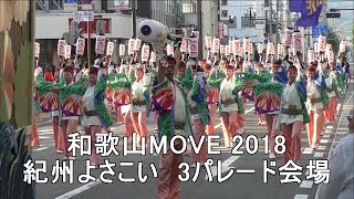 和歌山MOVE 　パレード会場(編集Ver.)紀州よさこい2018おどるんや