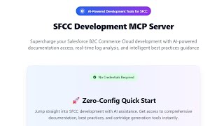 SFCC Vibe coding with MCP server (GitHub Copilot VS Code)