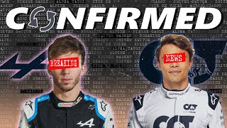 OFFICIAL: Gasly to Alpine and De Vries to Alpha Tauri!