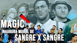 MURAL DE SANGRE POR SANGRE INAUGURADO POR MAGIC EN LEON GUANAJAUTO MEXICO