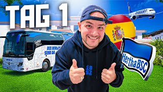 DIE FLUGANGST KICKT 💥🇪🇸  TAG 1 | Hertha BSC 24/25 Wintertrainingslager Spanien | Daily Vlog