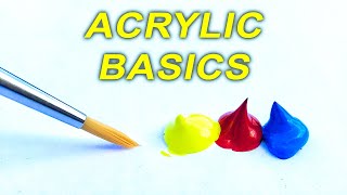 Acrylic Painting TIPS for Beginners - How to GET STARTED