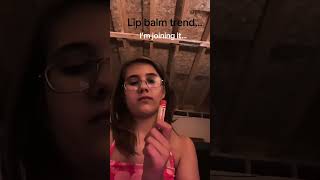 Joking the lip balm trend…#lipbalmtrend #trend