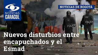 Nuevos disturbios entre encapuchados y el Esmad en inmediaciones de la Universidad Pedagógica