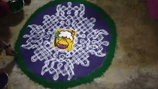 sankranthi mugghu🫶💓#sankranthibhogikundalamuggulu #art #rangoli #uniquemuggulu #viralvideo #explore