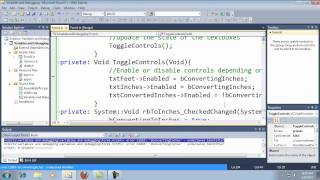 Visual C++ 2010 Express Tutorial 7 - Container Controls Part 2 - Functions