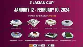 ⚽AFC ASIAN CUP 2024 HOSTING ALL STADIUM'S LIST 2024/26 || ALL VENUE'S for AFC ASIAN CUP QATAR 2024✅