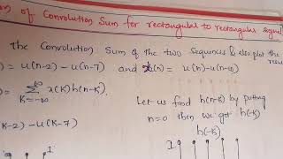 Convolution Sum: Rectangular & Rectangular Sequence
