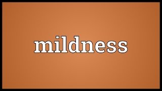 Mildness Meaning