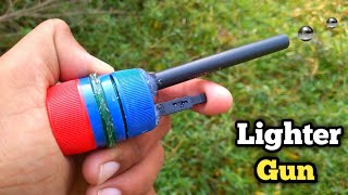 How to make powerful Gun using Lighter | Alcohol lighter gun | gun | Spare Part Technology