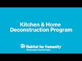 Kitchen and Home Deconstruction Program - Habitat for Humanity Peterborough & Kawartha Region