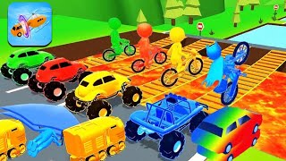 Shape Transform 🚗🏃‍♂️🚲🚦All Levels Gameplay Walkthrough Android,ios New Update Ep 107