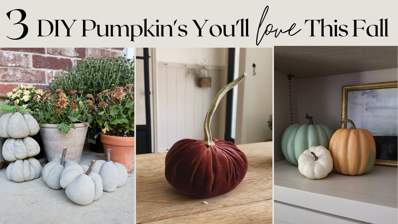 Pumpkin Diy Fall Decor Youtube