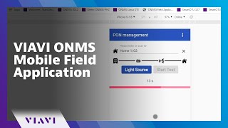 VIAVI ONMS Mobile Field Application