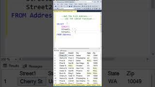 Data Analyst SQL Interview Questions | CONCAT function