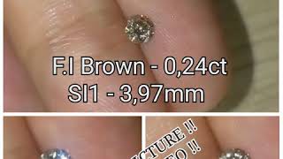 NATURAL FANCY INTENSE BROWN DIAMOND 0.24ct SI1