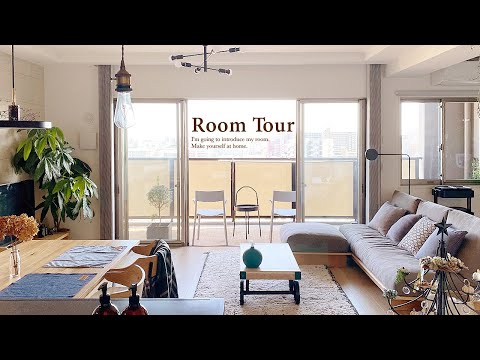 【ルームツアー】ブルックリン&ナチュラルスタイルの2人暮らし部屋・2LDK自作ワイヤーレタリング北欧風インテリア観葉植物IKEAtower夫婦 Japanese  room tour