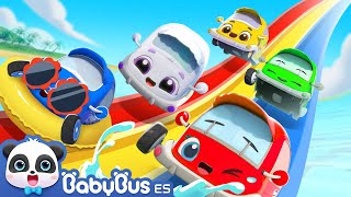 Cinco Autitos Van a Nadar | Aprender los Colores | Canciones Infantiles | BabyBus en Español