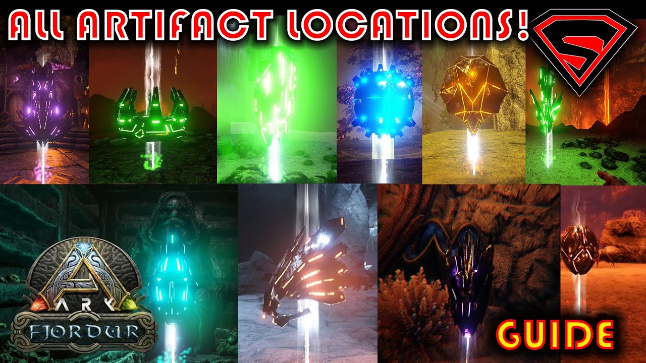 ARK FJORDUR ALL ARTIFACT LOCATIONS [WHERE TO FIND ALL ARTIFACTS] - YouTube