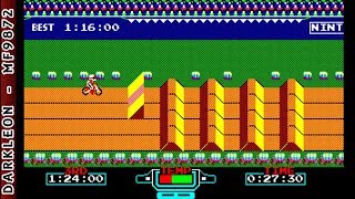 Sharp X1 - Excitebike © 1985 Hudson Soft - Gameplay