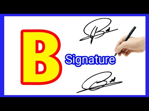 B Signature Style | B Letter Signature Style | Signature Style Of My ...