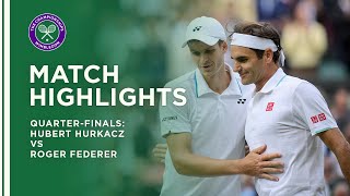 Hubert Hurkacz vs Roger Federer | Quarter-Final Highlights | Wimbledon 2021