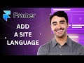 How to Add Site Language in Framer | Full 2025 Guide