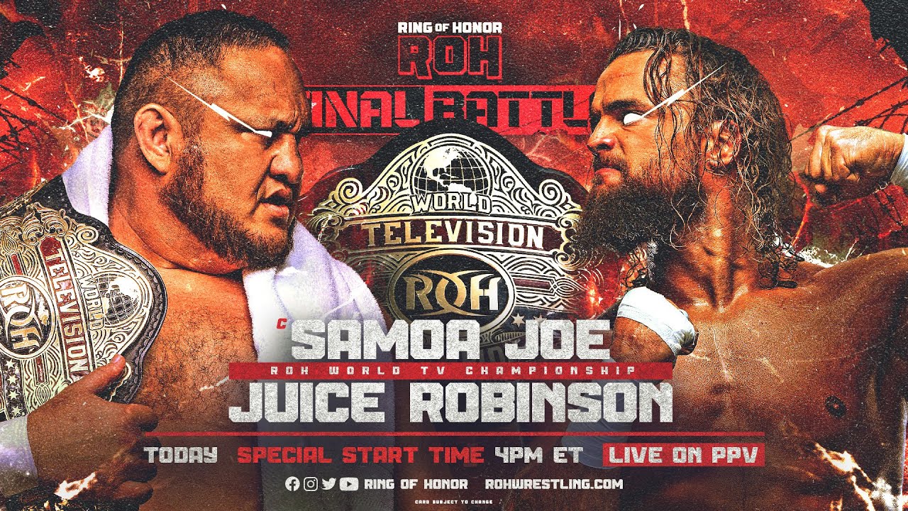 ROH TV Title: Joe V Juice | Countdown To Ring Of Honor Final Battle ...