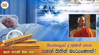 අපේ පැරණි බණ කතා  31 | නිකෙලෙස් උතුමන් ගැන පහන් සිතින් මැරුණොත්?