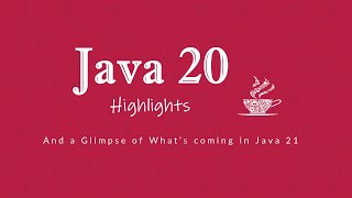 #Java 20 Highlights and a Glimpse of What’s Coming in Java 21 - Devsena Mishra