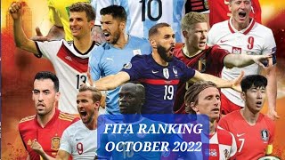 FIFA WORLD RANKINGS LIST 2022 October | #fifa #football#ranklist #worldcup @InshotbyRijoRaphel