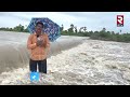 huge flood inflow at akeru vaagu ఉపొంగుతున్న ఆకేరు వాగు అధికారులు అప్రమత్తం.. rtv warangal