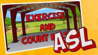 Exercise and Count by 5's | ASL Version | Jack Hartmann| Count to 100 by 5