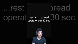 Rest vs Spread operator | JavaScript interview question | JavaScript Simplified #Shorts